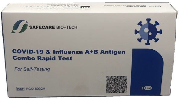 Selftest biotech combo per determinazione influenza a+b+covid safecare biotech