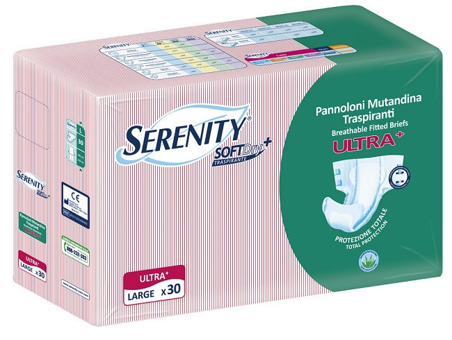Pannolone a mutandina serenity fitted ultra + aloe l 30 pezzi