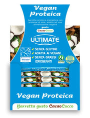 Ultimate barretta vegan proteica cacao/cocco 24 pezzi