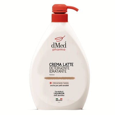 Dmed pharma crema latte detergente senz'acqua 1 litro