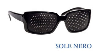 Occhiale premontato goodlook con fori stenopeici modello sole