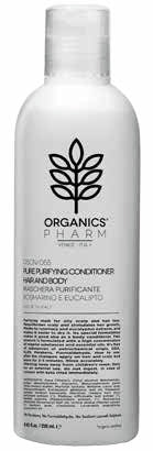 Organics pharm pure purifying conditioner hair and body rosemary and eucalyptus