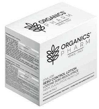 Organics pharm sebo control lotion neem, eucalyptus and alpaflor 6 fiale da 6 ml