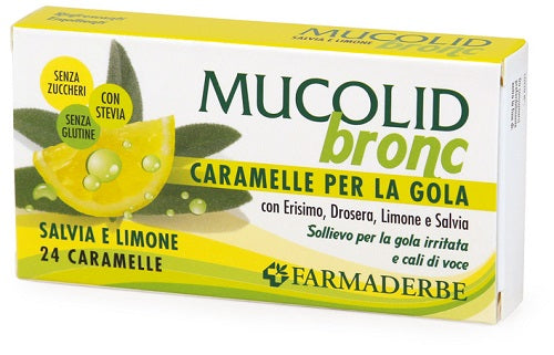Mucolid bronc salvia & limone 24 caramelle
