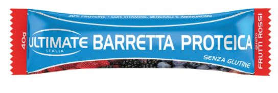 Ultimate italia barretta proteica frutti rossi 40 g