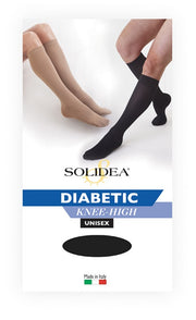 Diabetic knee-high nero 3-l