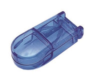 Tagliapillole tascabile con scomparto arrotondato