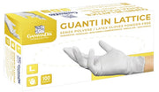 Guanti lattice con polvere medium 100 pezzi