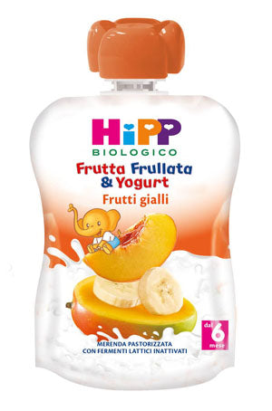Hipp bio frutta frullata yogurt frutti gialli 90 g