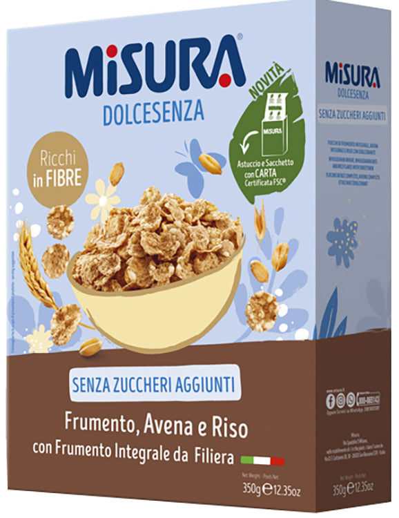 Misura fiocchi dolce senza integrali 350 g