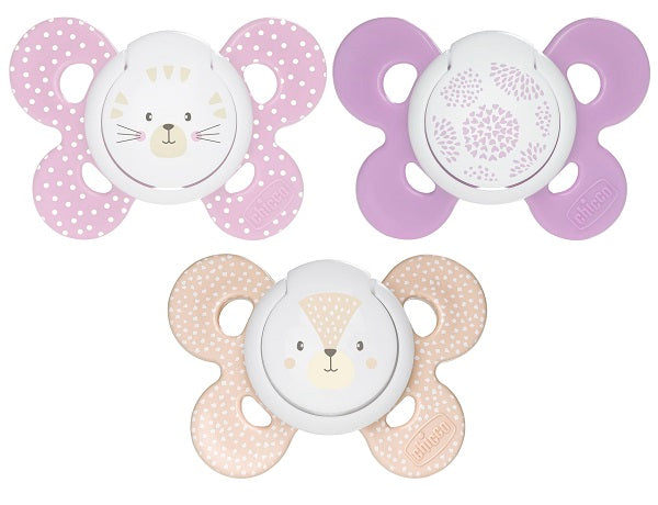 Chicco succhietto comfort girl in silicone 6-16 mesi 2 pezzi