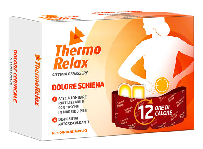 Thermorelax fascia lombare dolore schiena+4 dispositivi autoriscaldanti