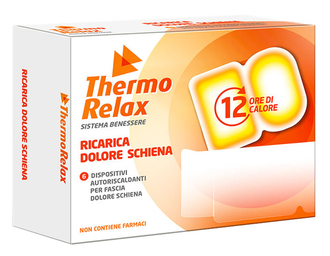 Thermorelax ricarica per fascia dolore lombare 6 dispositivi autoriscaldanti