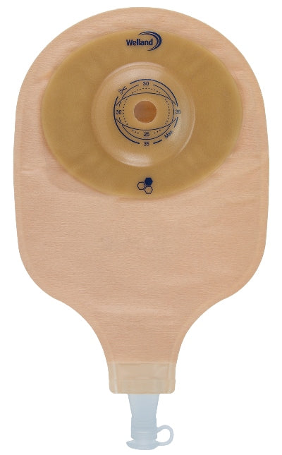 Sacca per urostomia opaca ritagliabile aurum convex uro midi con miele di manuka diametro 13-48 mm inizio convessita' 48 mm 10 pezzi
