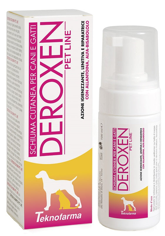Deroxen pet line schiuma 100 ml