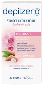 Depilzero strisce gambe braccia 20 pezzi