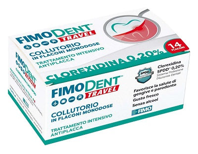Fimodent travel collutorio clorexidina spdd 0,20% 14 flaconcini monodose 10 ml