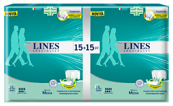 Pannolone a mutanda lines specialist super mm 30 pezzi