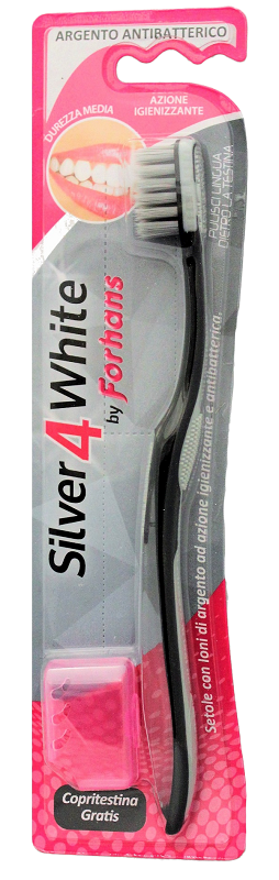 Spazzolino silver 4 white forhans 1 pezzo