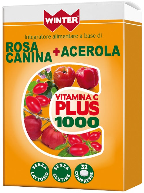 Winter vitamina c plus 1000 rosa canina + acerola 32 compresse