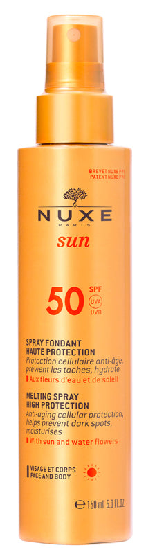 Nuxe sun spray solare viso e corpo alta protezione spf50 150 ml