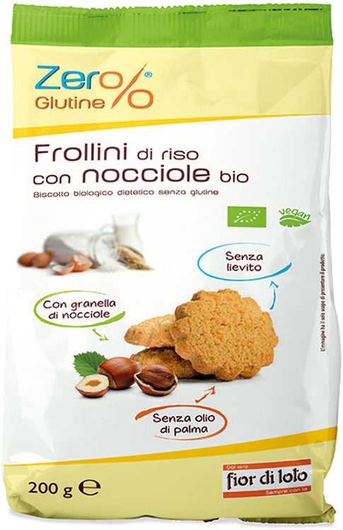 Zer%glutine frollini di riso con nocciole senza glutine 200 g