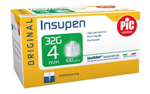 Ago per penna pic insupen orginal gauge 32,5x4 mm 100 pezzi