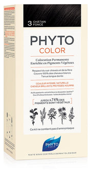 Phytocolor 3 castano scuro 1 latte + 1 crema + 1 maschera + 1 paio di guanti