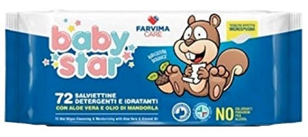 Babystar salviette bebe' popup 72 pezzi