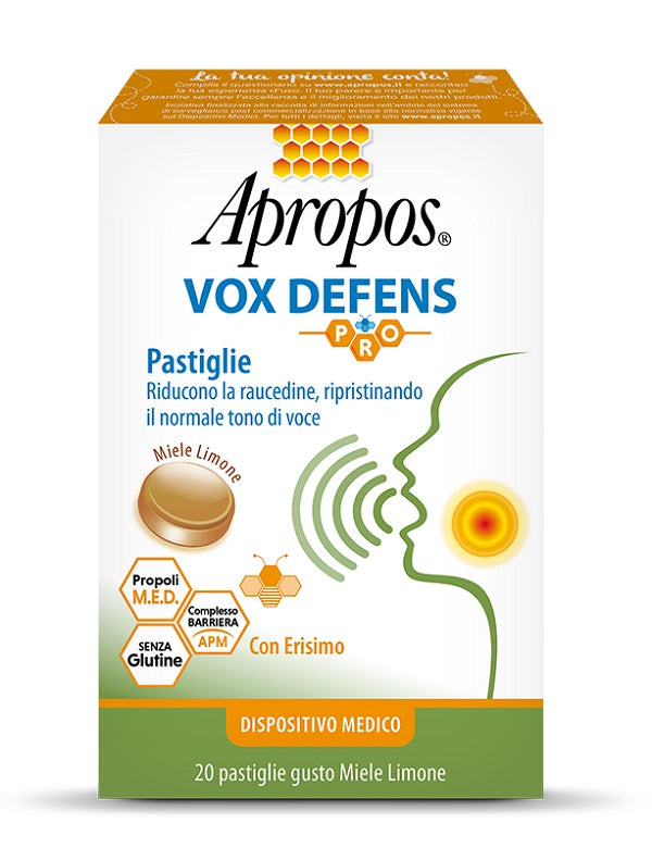 Apropos vox defens pro miele limone 20 pastiglie