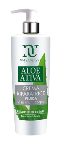Aloe attiva crema fluida riparatrice 190 ml natur unique