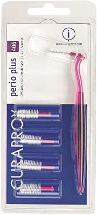 Curaprox cps perio cps 406 con 5 scovolini + supporto