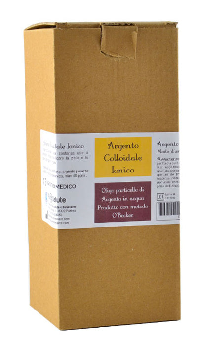 Argento colloidale ionico 40ppm certificato 500 ml