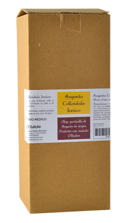Argento colloidale ionico 40ppm certificato 1000 ml