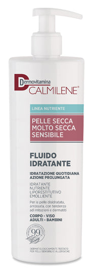 Dermovitamina calmilene fluido idratante per pelle secca, molto secca e sensibile 500 ml