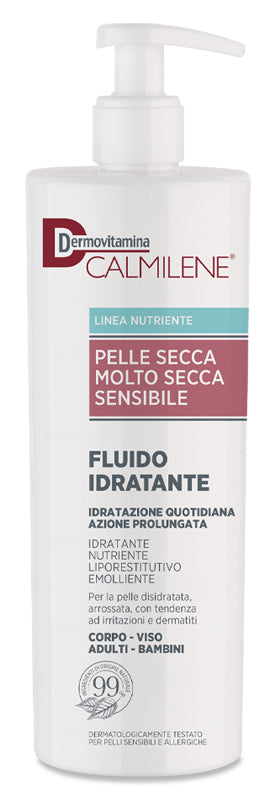 Dermovitamina calmilene fluido idratante per pelle secca, molto secca e sensibile 500 ml