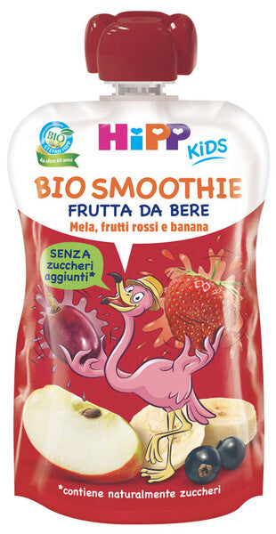Hipp bio smoothies mela/ban/frutti rossi 120 ml