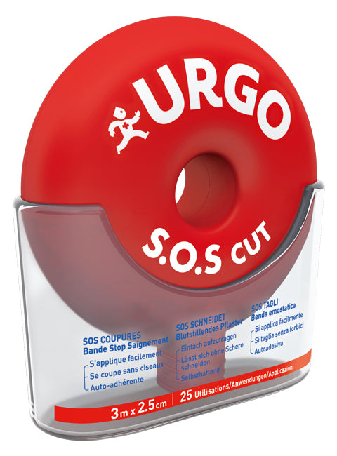 Benda urgo sos cut 3x2,5cm