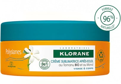 Klorane crema sublimatrice doposole viso e corpo tamanu e monoi 200 ml