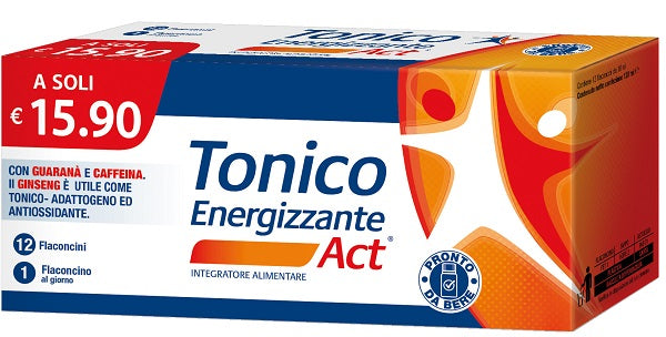 Tonico energizzante act 12 flaconcini x 10 ml