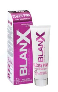 Blanx glossy pink dentifricio sbiancante non abrasivo 75 ml