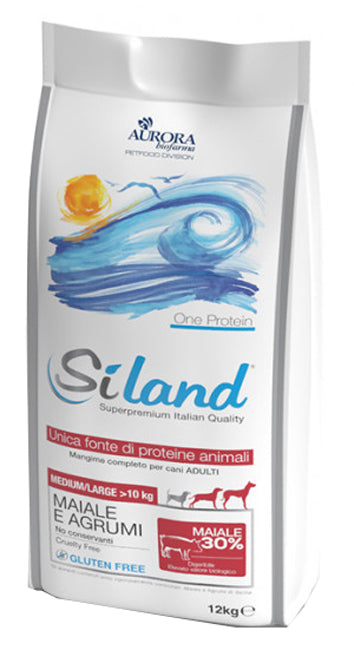Siland adult medium/large maiale/agrumi 12 kg