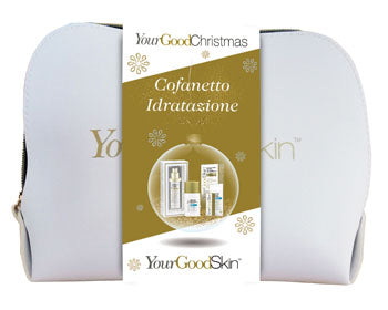 Ygs cofanetto idratazione crema idratante sollievo immediato + balsamo labbra lenitivo + concentrato riequilibrante pelle + crema giorno antiossidante spf30 + pochette in omaggio