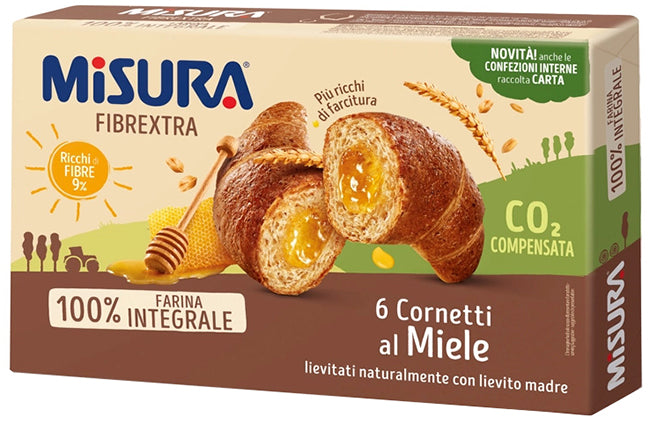Misura cornetti fibre extra miele 6 pezzi