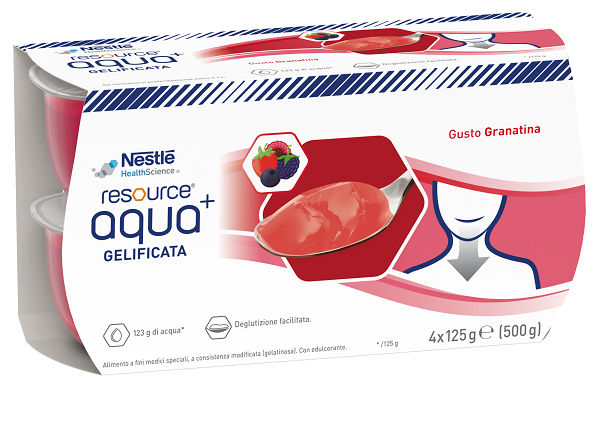 Resource aqua acqua gelificata+grenada cup 6 4x125 g