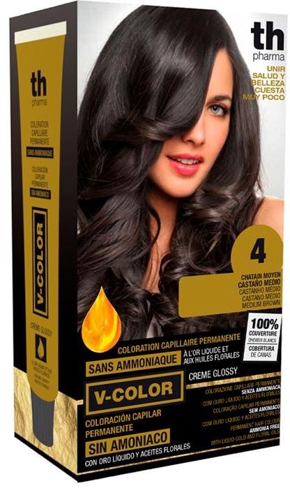 Th pharma v color kit tintura senza ammoniaca n 4