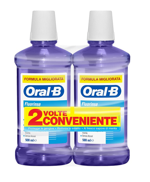 Oralb fluorinse collutorio anti carie 2 x 500 ml