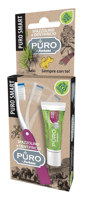 Puro smart spazzolino + dentifricio puro aloe 12 ml