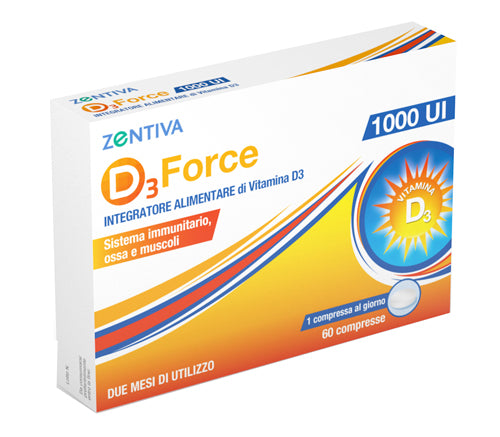 D3 force zentiva 1000ui 60 compresse
