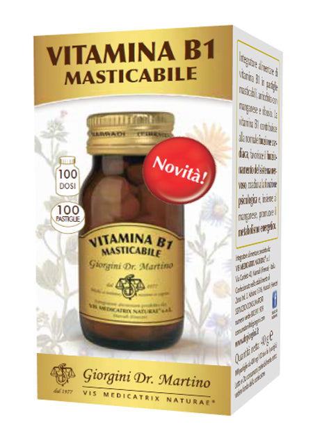 Vitamina b1 masticabile 100 pastiglie